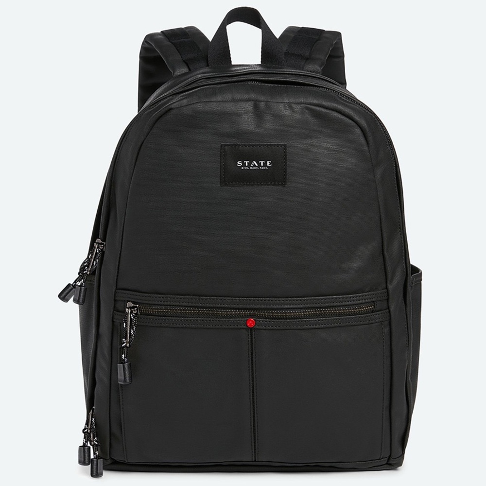 STATE Coated Backpack in Black